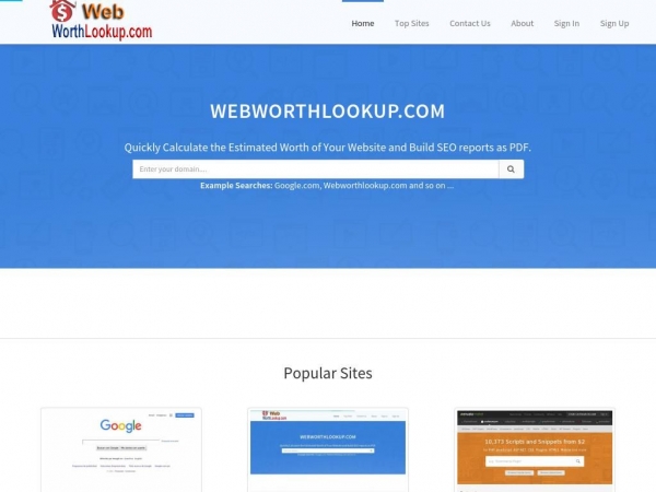 webworthlookup.com